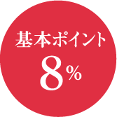 基本ポイント 8％