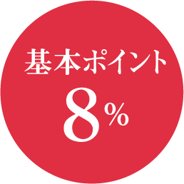 基本ポイント 8％