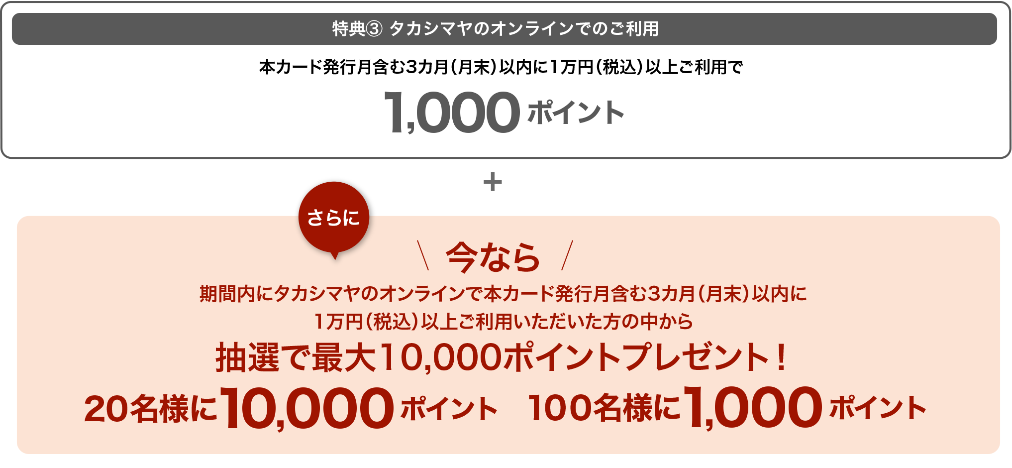 抽選で最大10,000ポイントをプレゼント！「WEB入会」限定新規ご入会キャンペー ン | 高島屋カード（高島屋のクレジットカード）