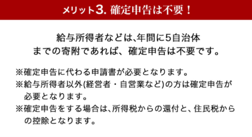 メリット3.確定申告は不要！