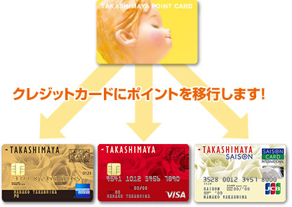 クレジットカードにポイントを移行します!