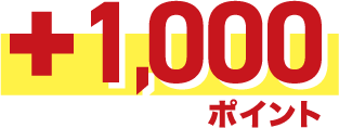 +1,000ポイント