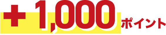 +1,000ポイント