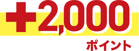 +2,000ポイント